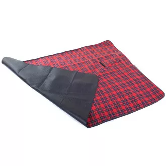 Picknickdecke mit wasserdichter Unterseite 150x200 cm, rot kariert Picknickdecke mit wasserdichter Unterseite 150x200 cm, rot kariert