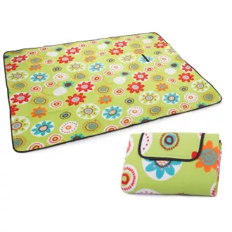 Picknickdecke mit wasserdichter Unterseite 150x200 cm, Blumen