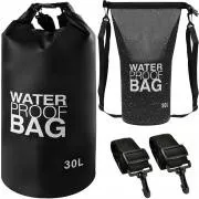 Wasserdichter Trockensack 30 l, Schwarz