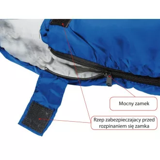 Touristenschlafsack Royokamp QUEST 210x70 cm, dunkelblau, Dunkelblau