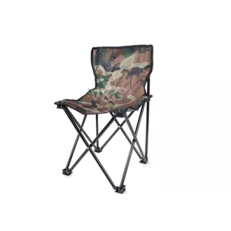 Klappbarer Campingstuhl (ohne Armlehnen), camouflage, Light camouflage Klappbarer Campingstuhl (ohne Armlehnen), camouflage, Light camouflage