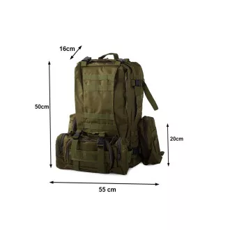 Lynx Tarnrucksack, militärisches Tarnmuster - 48,5 l, Wüstentarn