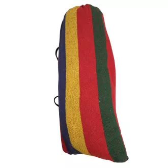 Baumwollhängematte 270x150cm, für bis zu 2 Personen, 200kg belastbar, Blau-Grün