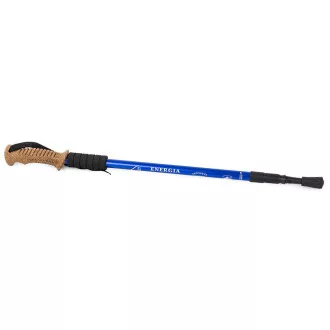 Nordic Walking-Trekkingstöcke mit ergonomischem Korkgriff, 135 cm, 2 Stück, Schwarz