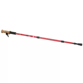 Nordic Walking-Trekkingstöcke mit ergonomischem Korkgriff, 135 cm, 2 Stück, Schwarz