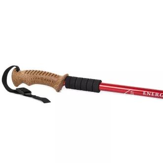 Nordic Walking-Trekkingstöcke mit ergonomischem Korkgriff, 135 cm, 2 Stück, Schwarz
