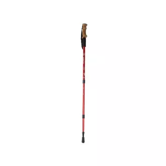Nordic Walking-Trekkingstöcke mit ergonomischem Korkgriff, 135 cm, 2 Stück, Schwarz