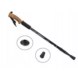 Nordic Walking-Trekkingstöcke mit ergonomischem Korkgriff, 135 cm, 2 Stück, Blau