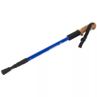 Nordic Walking-Trekkingstöcke mit ergonomischem Korkgriff, 135 cm, 2 Stück, Blau