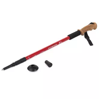 Nordic Walking-Trekkingstöcke mit ergonomischem Korkgriff, 135 cm, 2 Stück, Blau