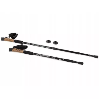 Nordic-Walking-Trekkingstöcke mit Korkgriff, 135 cm, 2 Stück, Rot