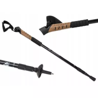 Nordic-Walking-Trekkingstöcke mit Korkgriff, 135 cm, 2 Stück, Blau