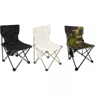 Großer klappbarer Campingstuhl 40x40x68 cm, Weiß