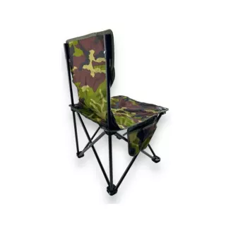 Großer klappbarer Campingstuhl 40x40x68 cm, Weiß