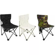 Großer klappbarer Campingstuhl 40x40x68 cm, Schwarz