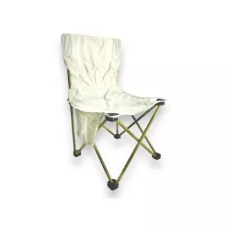Großer klappbarer Campingstuhl 40x40x68 cm, Schwarz