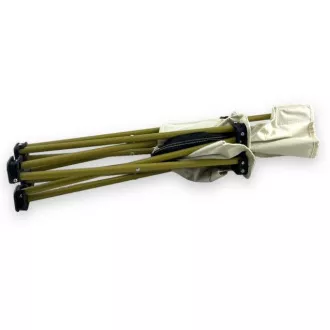 Kleiner klappbarer Campingstuhl 35x35x60 cm, Schwarz
