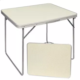 Klappbarer Campingtisch 80x60x70 cm, weiß Klappbarer Campingtisch 80x60x70 cm, weiß