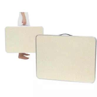 Klappbarer Campingtisch 80x60x70 cm, weiß Klappbarer Campingtisch 80x60x70 cm, weiß