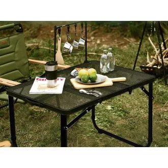 Klappbarer Campingtisch 60x40x27 cm, schwarz Klappbarer Campingtisch 60x40x27 cm, schwarz
