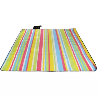 Picknickdecke 200x200 cm mit ALU-Bezug, gestreift - pastell Picknickdecke 200x200 cm mit ALU-Bezug, gestreift - pastell