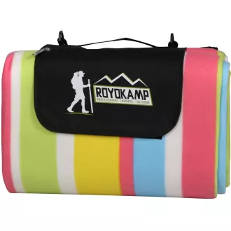 Picknickdecke 200x200 cm mit ALU-Bezug, gestreift - pastell Picknickdecke 200x200 cm mit ALU-Bezug, gestreift - pastell