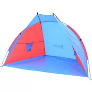 Strandzelt ROYOKAMP 200x100x105 cm, rot-blau