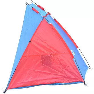 Strandzelt ROYOKAMP 200x100x105 cm, rot-blau