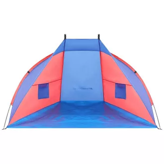 Strandzelt ROYOKAMP 200x100x105 cm, rot-blau