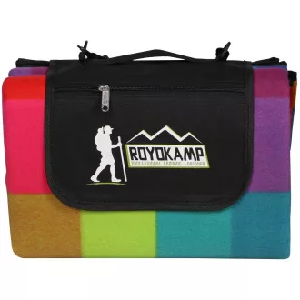 Picknickdecke 200x180 cm mit ALU-Bezug, Regenbogen Picknickdecke 200x180 cm mit ALU-Bezug, Regenbogen