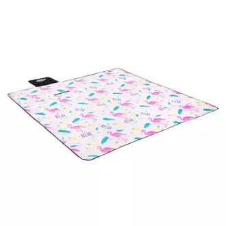 Picknick-Decke 200x200 PINK FLAMINGO