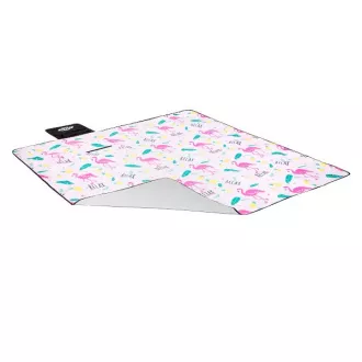 Picknick-Decke 200x200 PINK FLAMINGO