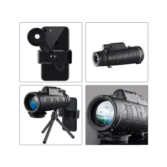 Monokulare 40x60 touristischen Fernglas mit Stativ für Telefon GENETIC-OPTIC Monokulare 40x60 touristischen Fernglas mit Stativ für Telefon GENETIC-OPTIC
