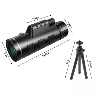 Monokulare 40x60 touristischen Fernglas mit Stativ für Telefon GENETIC-OPTIC Monokulare 40x60 touristischen Fernglas mit Stativ für Telefon GENETIC-OPTIC