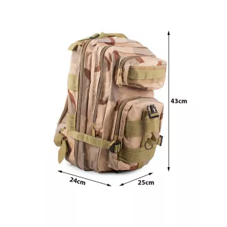 Militärischer Wanderrucksack 30 l, Schwarz