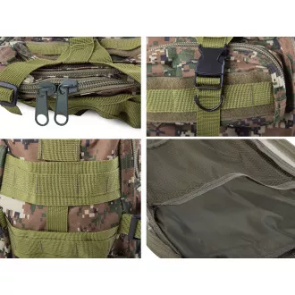 Militärischer Wanderrucksack 30 l, Schwarz