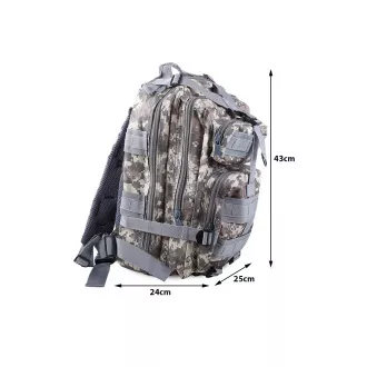 Militärischer Wanderrucksack 30 l, Schwarz