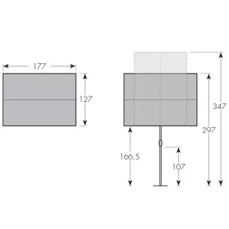 Doppler Balkonsichtschutz Active 180x130 cm anthrazit