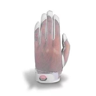 ZOOM Golf-Tee-Handschuh, Damen, weiß, echt, Einheitsgröße