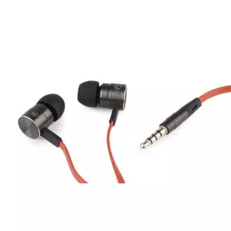 GEMBIRD Kopfhörer mit Mikrofon MHS-EP-LHR für MP3, Metall, Schwarz GEMBIRD Kopfhörer mit Mikrofon MHS-EP-LHR für MP3, Metall, Schwarz