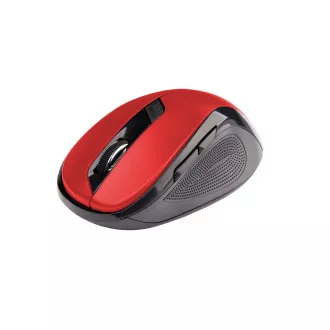 C-TECH Maus WLM-02, schwarz-rot, kabellos, 1600DPI, 6 Tasten, USB-Nano-Empfänger