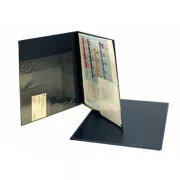 Ordner A4 PVC Mehrfachtaschen blau