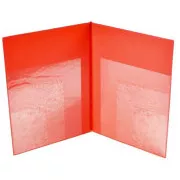 Ordner A4 PVC Mehrfachtaschen rot