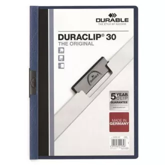 A4 Duraclip blaue Blätter für 30 Blatt