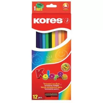 Dreifachkreide von Kores. 12 Stück + Spitzer Dreifachkreide von Kores. 12 Stück + Spitzer