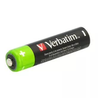 Wiederaufladbare Batterie, AAA (HR03), 1,2 V, 950 mAh, Verbatim, Blister, 4er-Pack