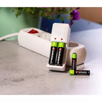 Wiederaufladbare Batterie, AAA (HR03), 1,2 V, 950 mAh, Verbatim, Blister, 4er-Pack
