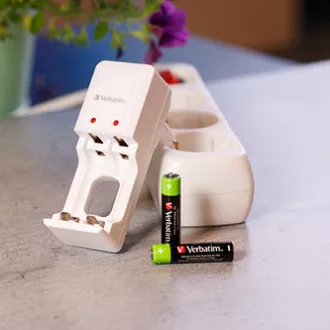 Wiederaufladbare Batterie, AAA (HR03), 1,2 V, 950 mAh, Verbatim, Blister, 4er-Pack