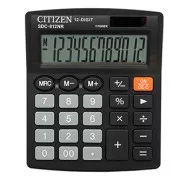 Citizen Taschenrechner SDC812NR, schwarz, Desktop, zwölf Ziffern, duale Stromversorgung