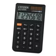 Citizen Rechner SLD200NR, schwarz, Taschenrechner, acht Ziffern